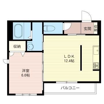 プリムローズ経堂(1LDK/2階)の間取り写真