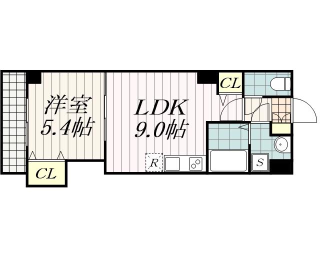CONNECTPARL HILLS鶴沢町(1LDK/3階)の間取り写真