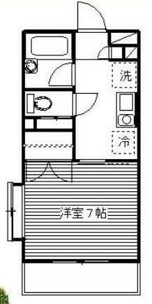 パストラル御園(1K/3階)の間取り写真