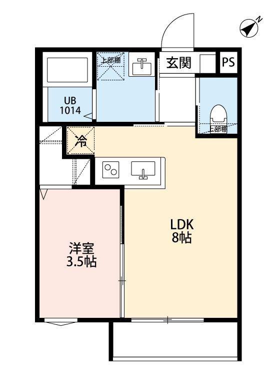 CULLINAN MAKUHARI(1LDK/1階)の間取り写真
