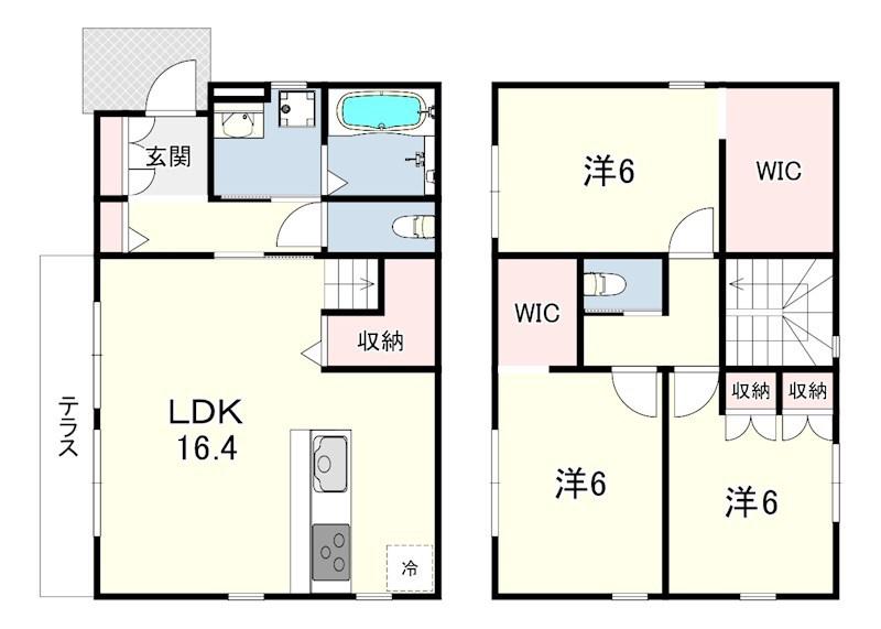 フォレストメゾン岡本(3LDK/1階)の間取り写真