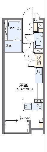 レオネクストパーチェ(ワンルーム/1階)の間取り写真