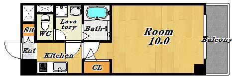JH APARTMENT(1K/2階)の間取り写真