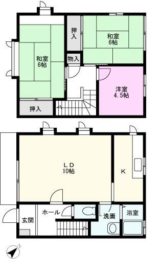 アルカサール・アイダ6(3LDK/1階)の間取り写真
