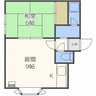 SETAX432(1LDK/1階)の間取り写真