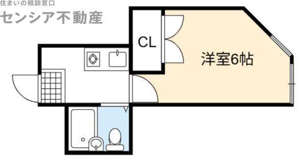 サクセスIII(1K/4階)の間取り写真