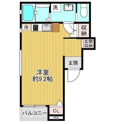 エクセルピア大森5番館(ワンルーム/3階)の間取り写真