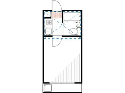 プリメーラ(1K/1階)の間取り写真