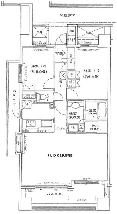 ラヴィクレールルミナス金町 11階階 間取り