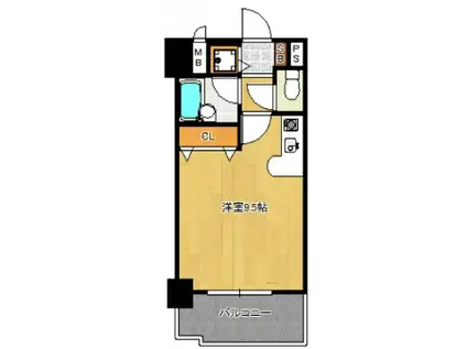 イトーピア天神東(ワンルーム/9階)の間取り写真