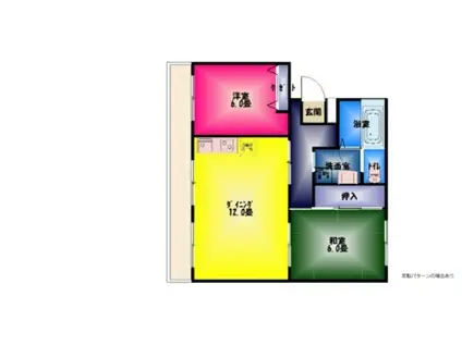 ベルハイム(2LDK/3階)の間取り写真