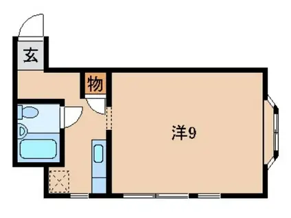 コーポ喜古庵(1K/1階)の間取り写真