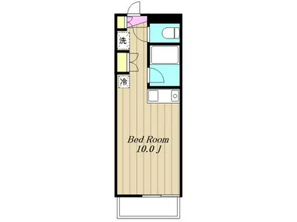 グレイス東百合丘(ワンルーム/2階)の間取り写真