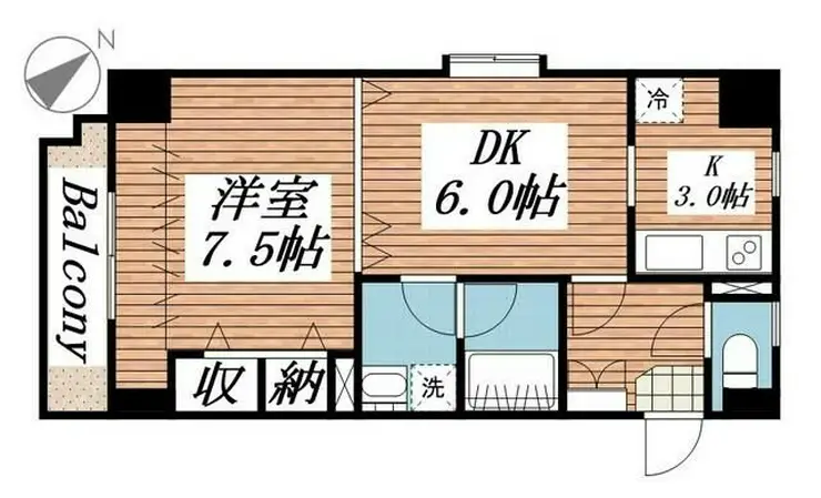 サンアーバン目黒 6階階 間取り