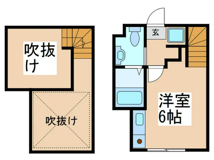 ハーミットクラブハウス長津田A棟 2階階 間取り