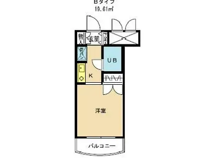 メゾン・ド・アビーム(ワンルーム/5階)の間取り写真