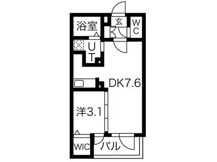 ファーストフィオーレ心斎橋イースト(1LDK/10階)の間取り写真