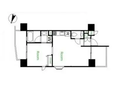 インフィニティ渋谷山手(1LDK/7階)の間取り写真