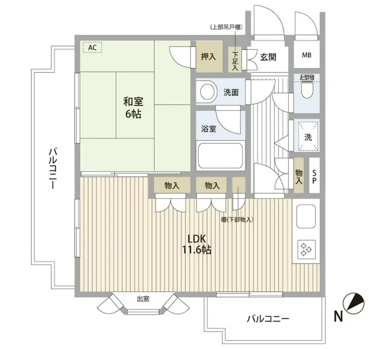 ウィンベルコーラス亀有 2階階 間取り