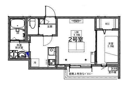 KEIAI RESIDENCE 豊四季(1LDK/2階)の間取り写真