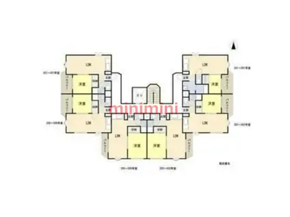 シャトルII(1LDK/2階)の間取り写真