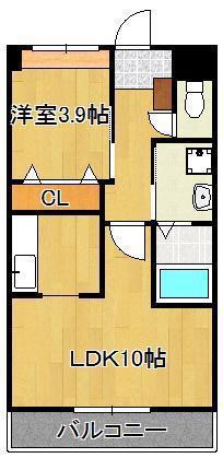 BM GARDEN(1LDK/1階)の間取り写真