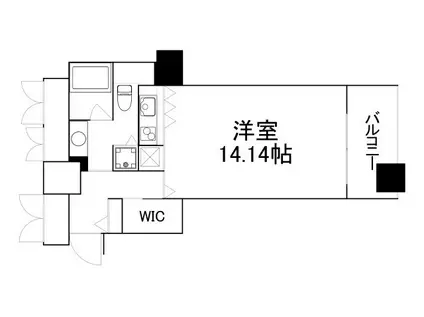ザ タワー大阪レジデンス(1K/4階)の間取り写真