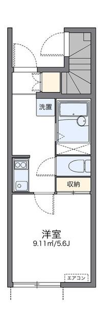 レオネクスト新座ブルー(1K/1階)の間取り写真