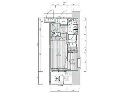 グランフォーレプライム大橋(1LDK/8階)の間取り写真