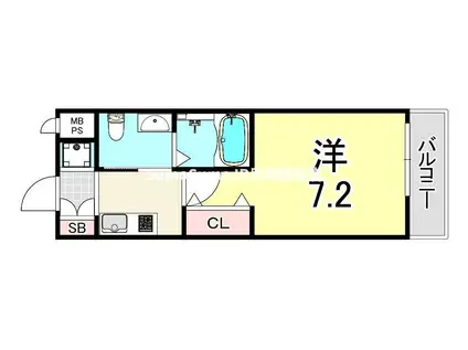 WINS COURT UTAJIMA(1K/2階)の間取り写真