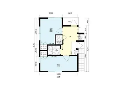 フルール・テラス(2DK/2階)の間取り写真