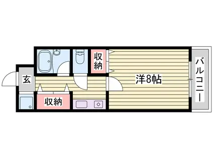 T-BLD神屋町(1K/5階)の間取り写真