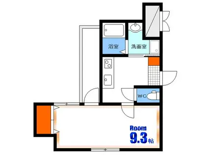 FK BLD(1K/7階)の間取り写真
