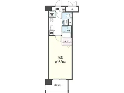 メゾンクレールIII(1K/5階)の間取り写真