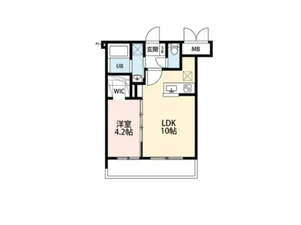 パルクヴィレN21(1LDK/2階)の間取り写真