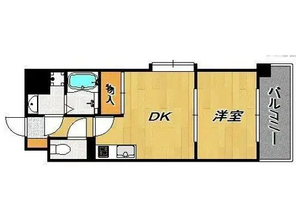 アーバンコートII(1DK/3階)の間取り写真