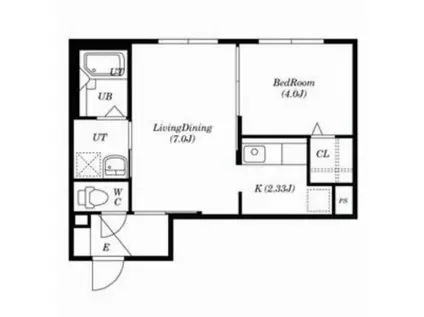 GLIFE-1ST(1LDK/3階)の間取り写真