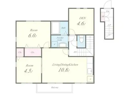グランディール(2SLDK/2階)の間取り写真