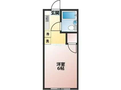 ハイツルミエール(ワンルーム/1階)の間取り写真