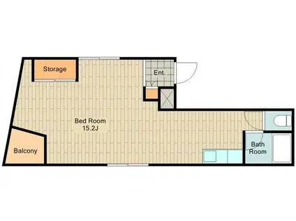 鷹取第6ビル(ワンルーム/4階)の間取り写真