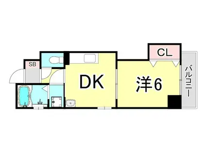 ル・ムーブル井村(1DK/5階)の間取り写真