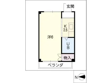 グレイス小賀須(1K/4階)の間取り写真
