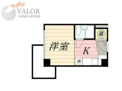 ラフォルテ町田(ワンルーム/4階)の間取り写真