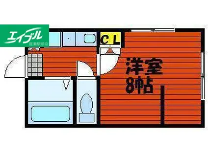 ヴィラコートL(1K/1階)の間取り写真