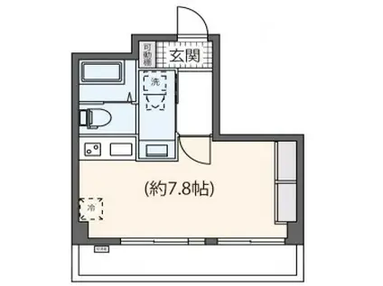 駒込ウィーンハイツ(ワンルーム/3階)の間取り写真