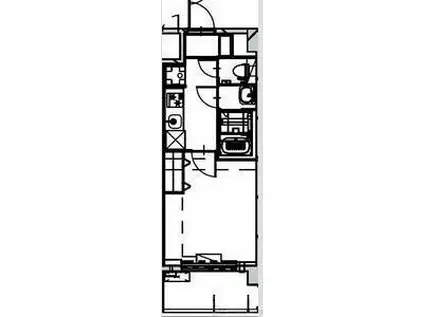 ALIVIS SHIMO-SHINJO SOL TERRACE(1K/6階)の間取り写真