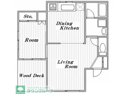シルバーウェーブコートII(1LDK/1階)の間取り写真
