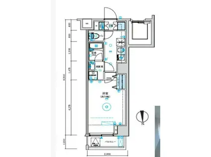 リブリ・北綾瀬(1K/5階)の間取り写真