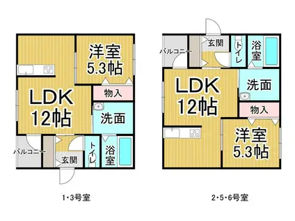 RUBYIV(1LDK/1階)の間取り写真
