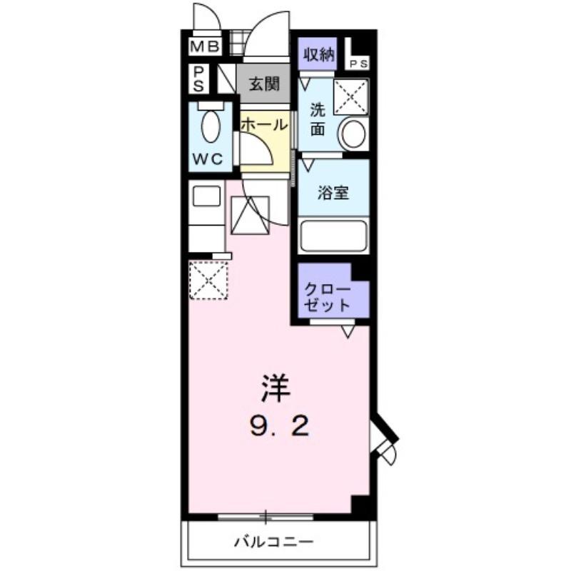 リフティ井上A(1K/1階)の間取り写真